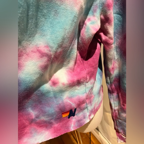 Aviator Nation Tie Dye Cropped Hoodie - Picture 2 of 6